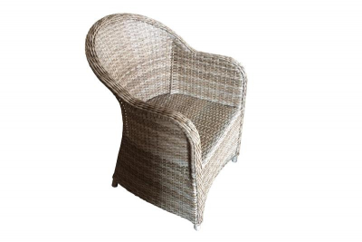 Кресло плетеное с подушкой Tagliamento Sahara алюминий, искусственный ротанг тортора Фото 2