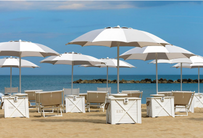 Зонт пляжный профессиональный Crema Narciso алюминий, акрил Фото 1