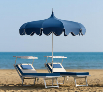 Зонт пляжный профессиональный Crema Pagoda алюминий, акрил Фото 1