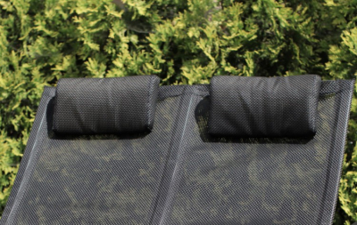 Шезлонг-лежак двухместный Besta Fiesta Concept Double алюминий, текстилен черный Фото 3