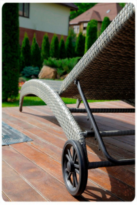 Шезлонг-лежак плетеный Besta Fiesta Monaco алюминий, искусственный ротанг бежево-коричневый Фото 3