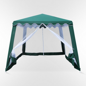 Садовый шатер Afina AFM-1036NA Green (3x3/2.4x2.4) сталь, полиэстер зеленый Фото 1
