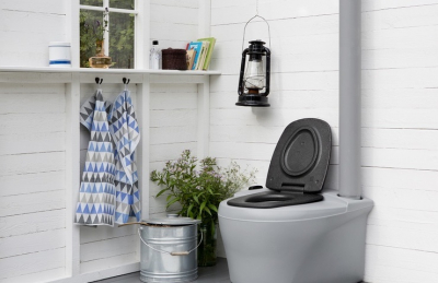 Компостный туалет для дачи Termotoilet Kekkila полиэтилен светло-серый Фото 2