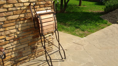 Кресло-стул складное с подлокотниками Holzhof металл, дуб коричневый Фото 2