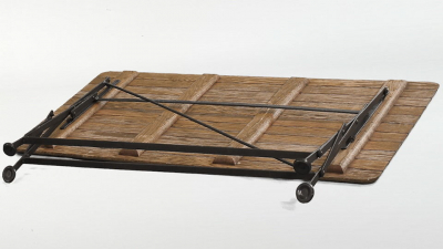 Стол деревянный складной Holzhof Table12080 металл, дуб коричневый Фото 2