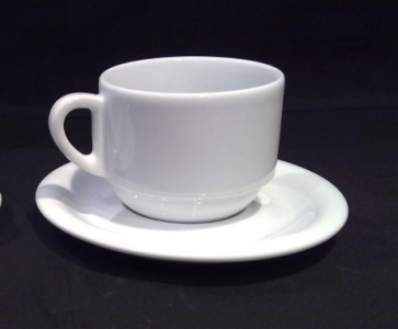 Кофейная пара для капучино Ancap Bistrot фарфор белый Фото 3
