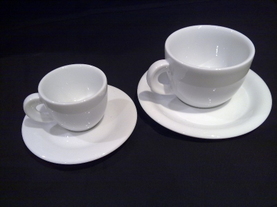 Кофейная пара для капучино Ancap Edex фарфор белый Фото 2