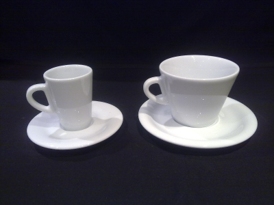 Кофейная пара для латте Ancap Degustazione фарфор белый Фото 2