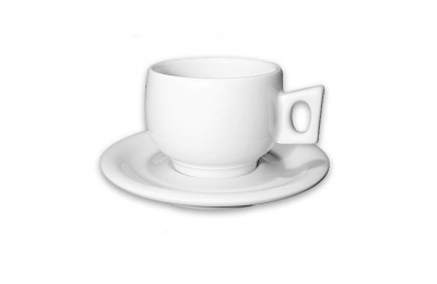 Кофейная пара для капучино Ancap Lido фарфор белый Фото 1