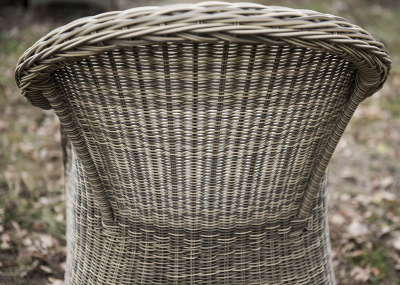 Кресло плетеное 4SIS Равенна алюминий, искусственный ротанг, ткань соломенный Фото 8