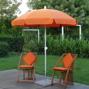 Зонт пляжный Maffei Superalux алюминий, дралон оранжевый Фото 1