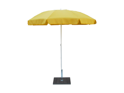 Зонт садовый с поворотной рамой Maffei Novara сталь, полиэстер желтый Фото 2