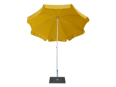 Зонт садовый с поворотной рамой Maffei Novara сталь, полиэстер желтый Фото 4