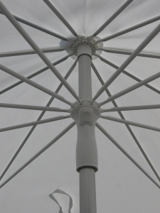 Зонт садовый Maffei Kronos алюминий, полиэстер белый Фото 3