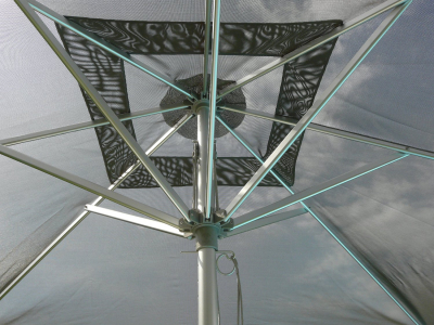 Зонт для кафе Maffei Pool алюминий, батилин серо-коричневый Фото 4