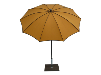 Зонт садовый с поворотной рамой Maffei Border сталь, дралон желтый Фото 1
