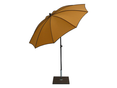 Зонт садовый с поворотной рамой Maffei Border сталь, дралон желтый Фото 4