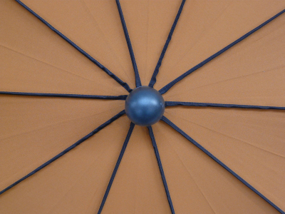 Зонт садовый с поворотной рамой Maffei Border сталь, дралон желтый Фото 5