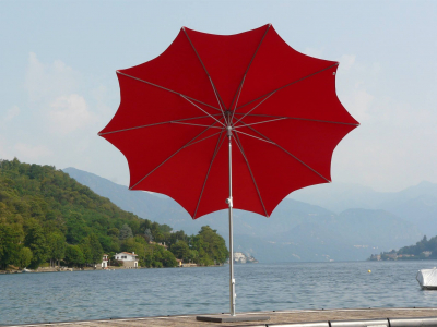 Зонт для кафе Maffei Estrella сталь, полиэстер красный Фото 2