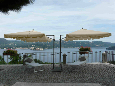 Зонт садовый двухкупольный Maffei Allegro TWIN алюминий, полиэстер слоновая кость Фото 1