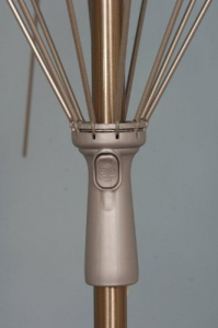 Зонт садовый с поворотной рамой Maffei Inox сталь, дралон зеленый Фото 2