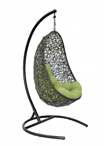 Кресло подвеcное Ecodesign Easy сталь, искусственный ротанг коричневый Фото 3
