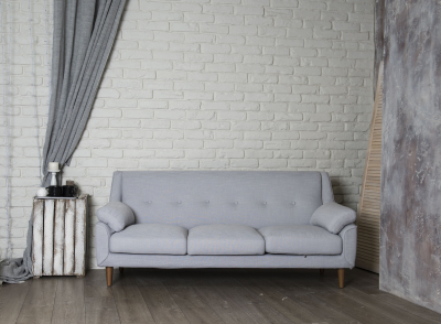 Мягкий диван 4SIS INDOOR эвкалипт, сосна, МДФ, дуб, ткань серый Фото 2