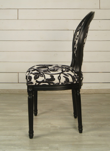 Деревянный стул ETG-Home массив дуба черный Фото 3