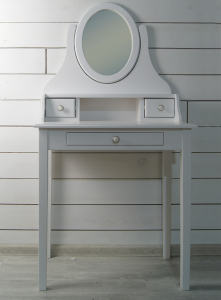 Туалетный столик с зеркалом ETG-Home массив березы белый Фото 4