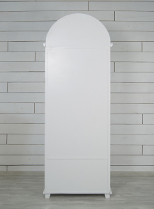 Одностворчатый шкаф ETG-Home массив березы белый Фото 6