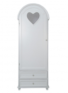 Одностворчатый шкаф ETG-Home массив березы белый Фото 10