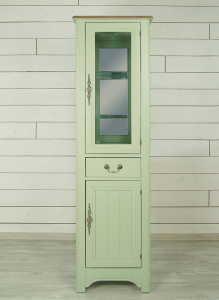 Шкаф-витрина ETG-Home массив березы оливковый Фото 1