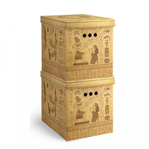Набор коробов картонных с крышкой Valiant Egypt микрогофрокартон рисунок Фото 1