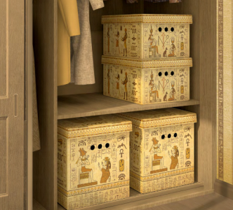 Набор коробов картонных с крышкой Valiant Egypt микрогофрокартон рисунок Фото 2