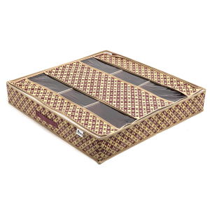 Органайзер для обуви с крышкой Homsu HOM-394 ткань, спанбонд, картон, ПВХ бордовый Фото 2