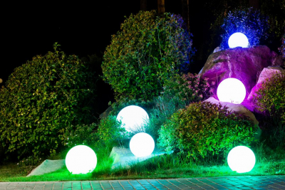 Шар пластиковый светящийся LED Minge полиэтилен разноцветный Фото 10