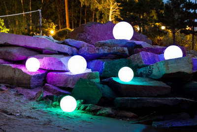 Шар пластиковый светящийся LED Minge полиэтилен разноцветный Фото 11