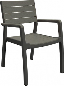 Кресло пластикове Keter Harmony полипропилен графит, серый Фото 1
