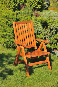 Кресло деревянное складное Diva Fronto сосна коньяк Фото 2