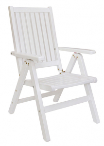 Кресло деревянное складное Diva Fronto сосна белый Фото 1