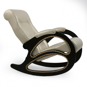 Кресло-качалка IM-Design дерево, экокожа/ткань Фото 4