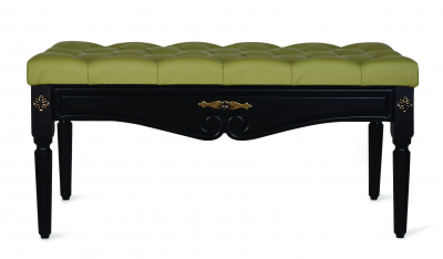 Банкетка Мебелик Сильвия   береза, экокожа венге, оливковый Фото 2