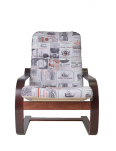 Кресло-качалка IM-Design Сайма березовый шпон, ткань Фото 6
