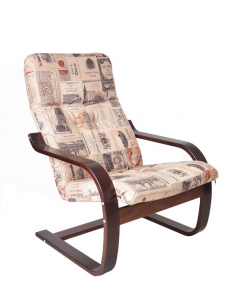 Кресло-качалка IM-Design Сайма березовый шпон, ткань Фото 4