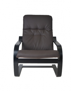 Кресло-качалка IM-Design Сайма березовый шпон, экокожа Фото 1