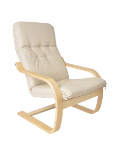 Кресло-качалка IM-Design Сайма березовый шпон, экокожа Фото 6