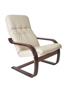 Кресло-качалка IM-Design Сайма березовый шпон, экокожа Фото 9