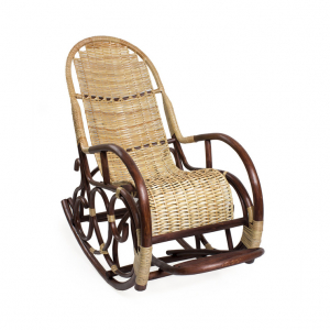 Кресло-качалка плетеное IM-Design Ведуга ивовая лоза орех Фото 1