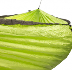 Гамак одноместный туристический IM-Design Voyager парашютный шелк зеленый Фото 3