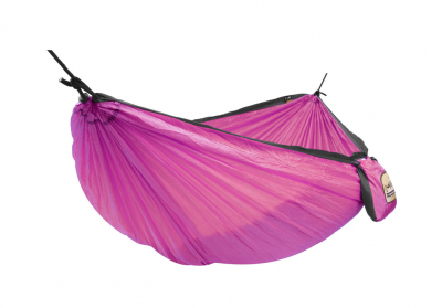 Гамак одноместный туристический IM-Design Voyager парашютный шелк фиолетовый Фото 1